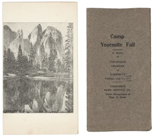 Yosemite memento with Pillsbury photos of falls