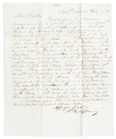 Letter between Tiffany & Co. founders, 1850