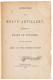 Civil War Era Instruction for Heavy Artillery