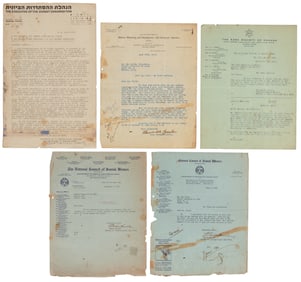 5 Cuban-Jewish documents, 1931-1946