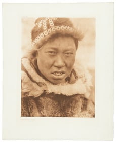 Hooper Bay Youth, Edward S. Curtis photogravure