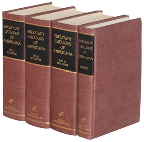 Annotated Eberstadt Catalogs of Americana 4vols