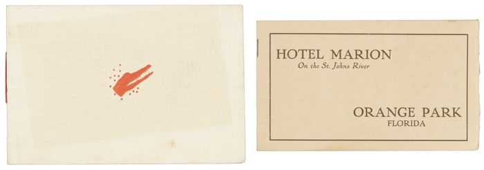 Scarce Florida hotel ephemera