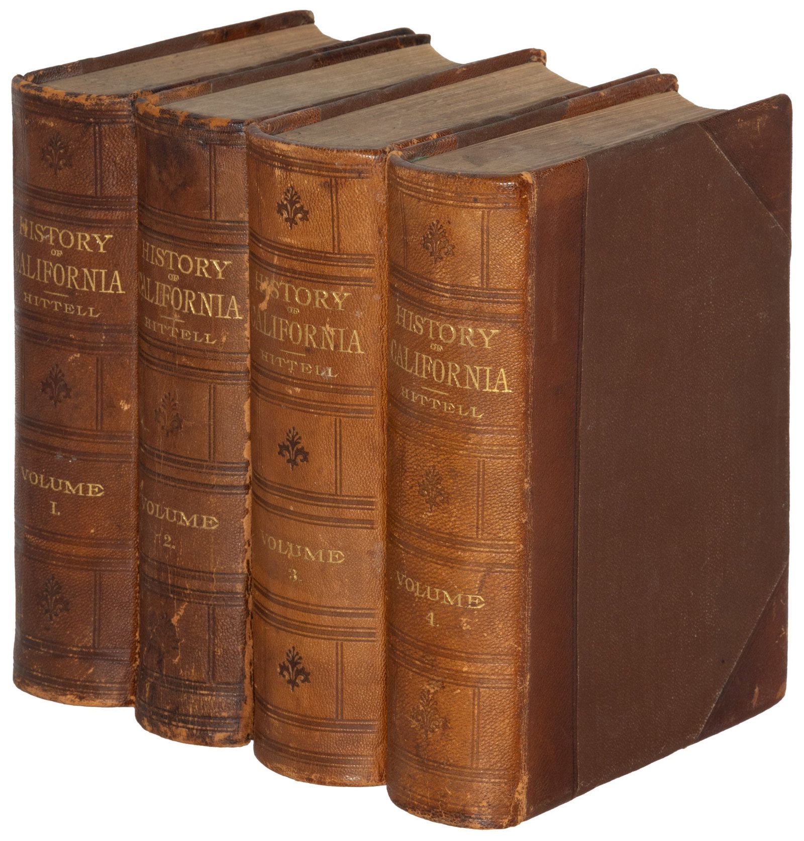 Hittell's History of California 1898 Edition: Heading: Author: Hittell, Theodore H. Title: History of California Place Published: San Francisco Publisher:N.J. Stone Date Published: 1897-1898 Description: 4 volumes. (8vo) origi