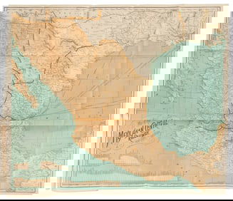 Guide to Mexico with folding map 1895