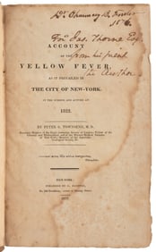Account of 1822 New York Yellow Fever outbreak