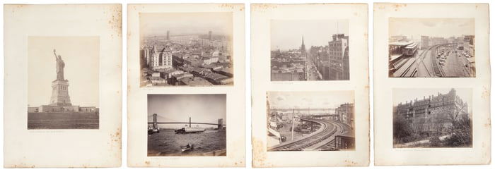 Twelve views of NY, with Lady Liberty