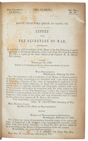 House issue of Simpson's Route to Santa Fe 1850