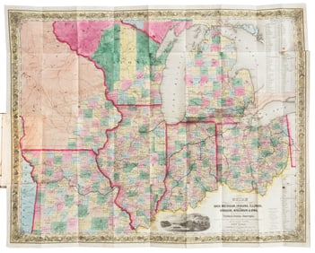 Colton/Smith Western Guide with map 1844