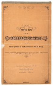Title abstract for Buffalo Bayou, Houston, TX 1899