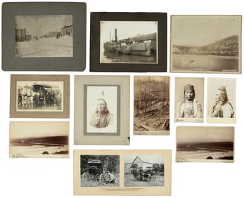 19th c. Western photos and ephemera collection