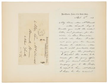 Letter from Ulysses S. Grant, 1867