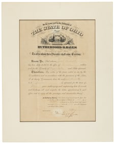 Signed by U.S. President Rutherford B. Hayes