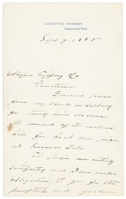 Pres. Cleveland sends $29 check to Tiffany & Co.