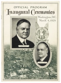 Program signed by Hoover & Curtis as P & VP