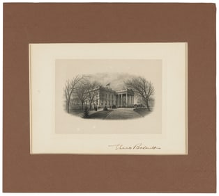 Eleanor Roosevelt signed White House vignette