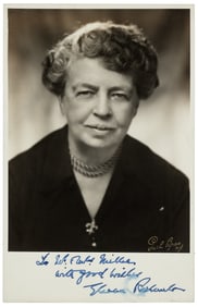 Photograph signed by Eleanor Roosevelt