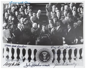 Signed by 8 attendants of the Inauguration