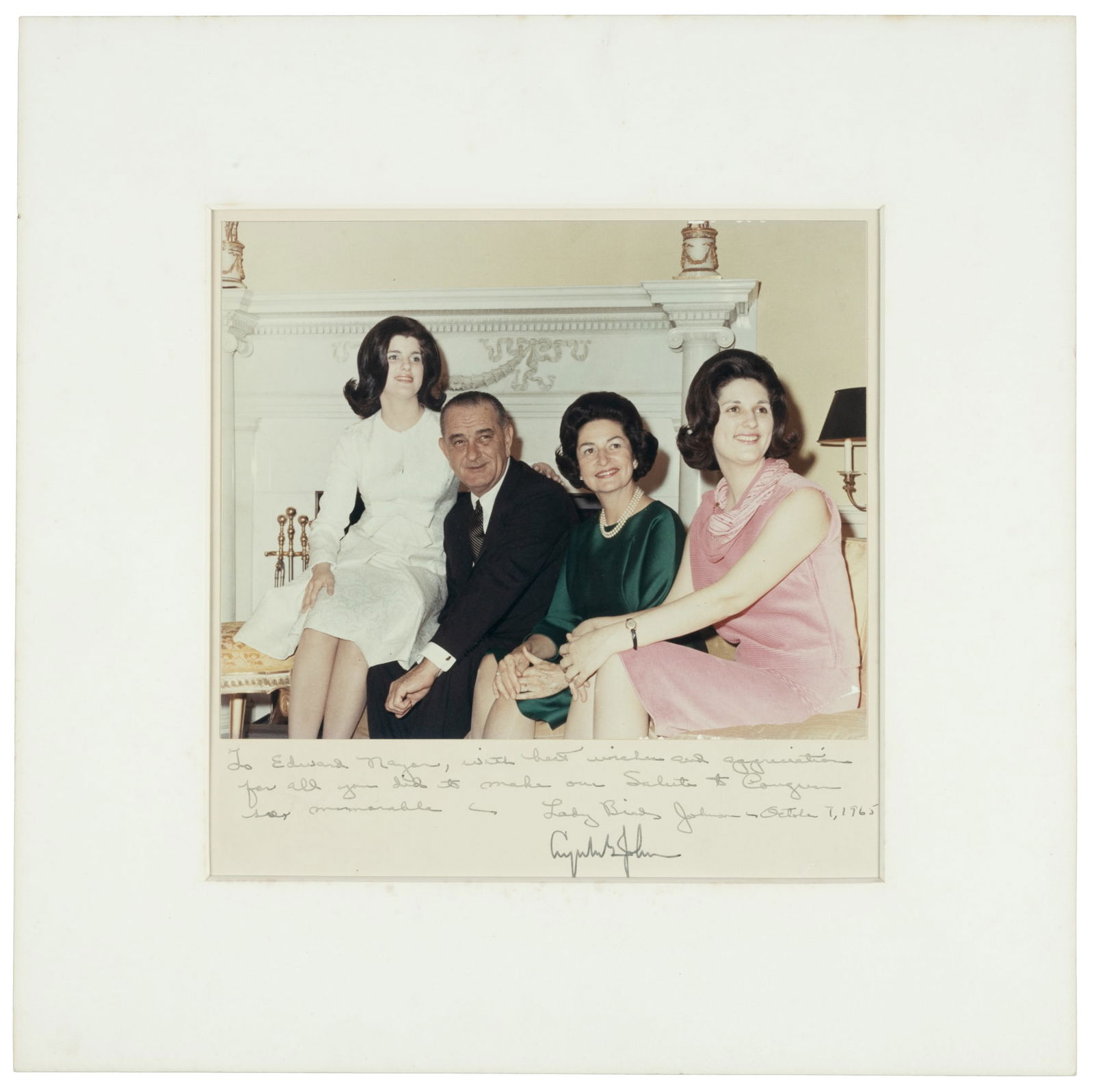 Portrait Signed by Lyndon and Lady Bird Johnson (1 of 5)