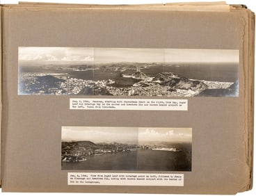 Photograph album of over 240 silverprints of Rio & Brazil 1944