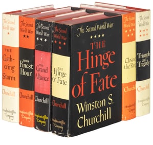 Churchill's WWII History in publisher's wood box