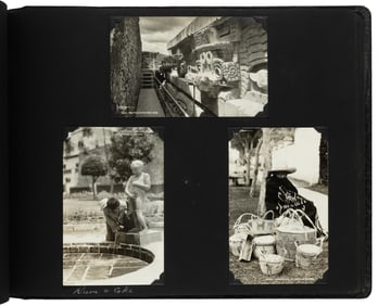 World travel album early 20th century