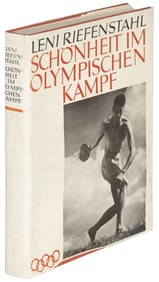Leni Riefenstahl at the Nazi olympics, 1937