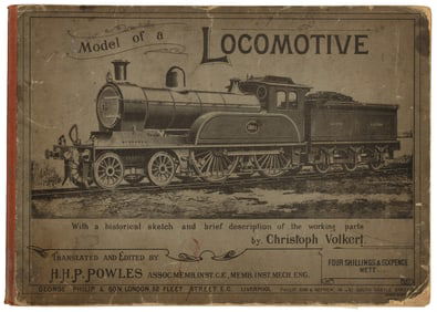 Paper die-cut locomotive from 1898