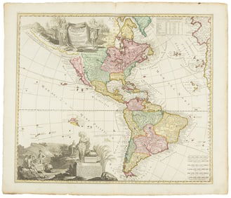 Americas with Californa an island 1705