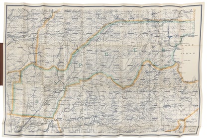 Folding map of Placer County Cal., 1914