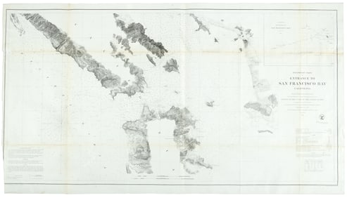 Chart of Entrance to San Francisco Bay 1856