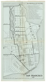 San Francisco map for motorists, 1915