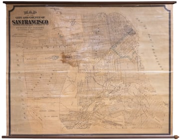 Wall map of San Francisco 1902