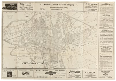 Street map of Stockton California