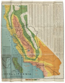 Climatology map of California 1903