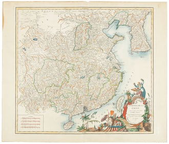 De Vaugondy map of China