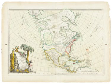 Janvier map of North America