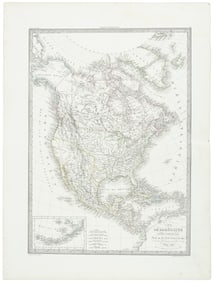 Lapie map of N. America with independent Texas