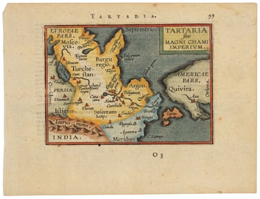 Northeast Asia & western America, 1595