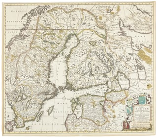De Wit map of Scandinavia c.1680