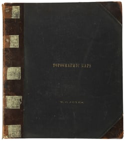 91 USGS maps from 1898 original binding