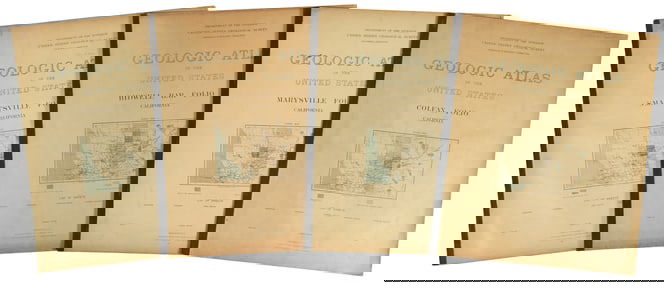 Four U.S.G.S. Geologic Atlas folios
