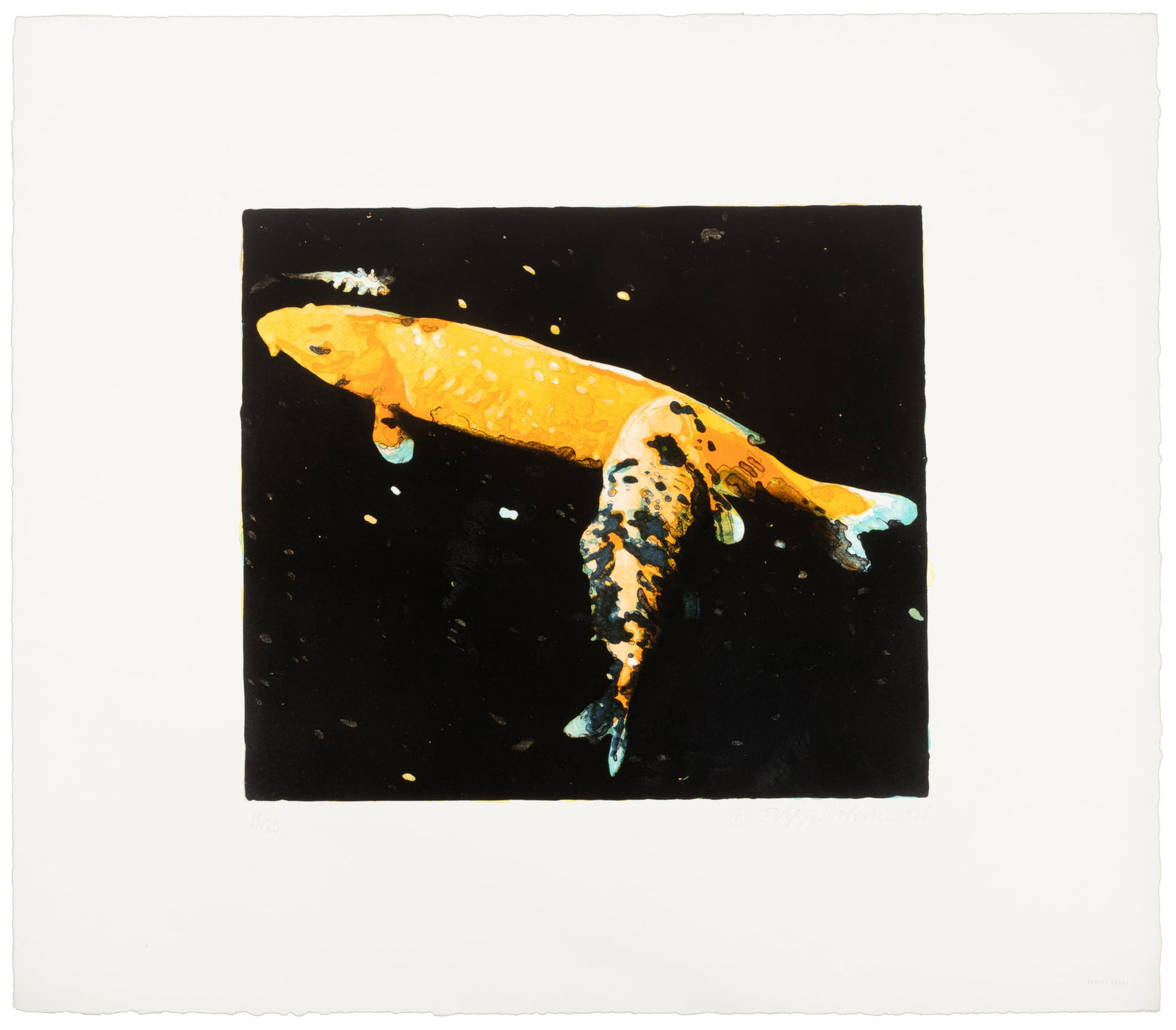 Night Sky Fish signed by Joseph Raffael (1 of 3)