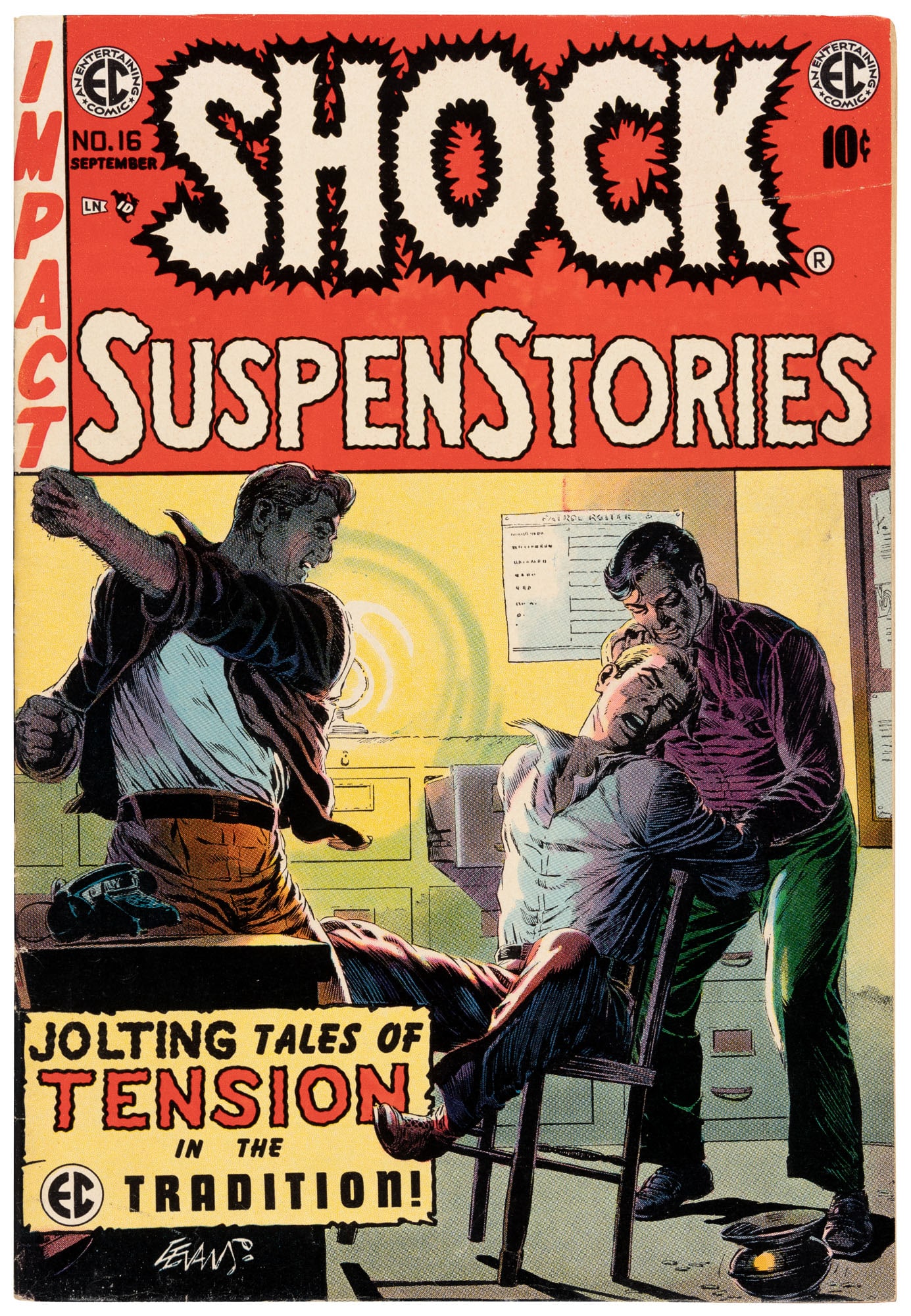 SHOCK SUSPENSTORIES #16 * 5.5 * Police Brutality * RED DUPE (1 of 2)