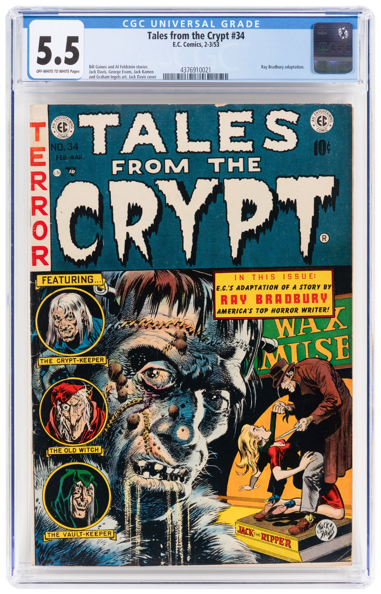 TALES FROM THE CRYPT #34 * CGC 5.5 * Monster in the Mirror (1 of 2)