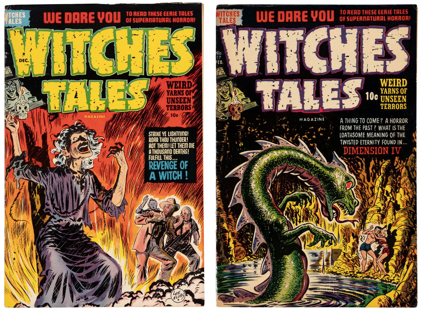 WITCHES TALES #s 16 & 17 * Zombie Overkill * Scribe Jibe * Bonobo Apes Atlas (1 of 2)