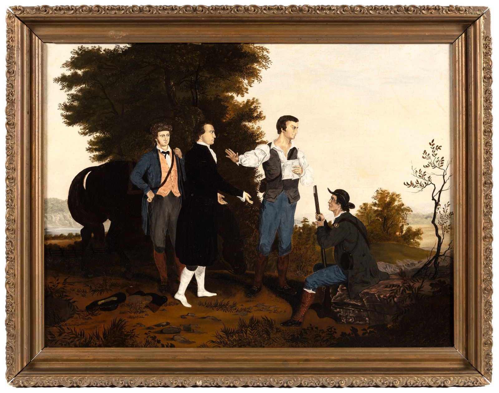 Capture of Major Andre, oil painting after Durand (1 of 2)