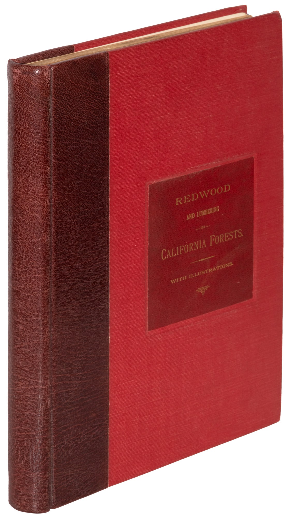 Cherry's Redwood with 24 albumen photos: Heading: (Cherry, Edgar, & Co.) Author: Ericson, A. W. Title: Redwood and Lumbering in California Forests Place Published: San Francisco Publisher:Edgar Cherry & Co. Date Published: 1884 <