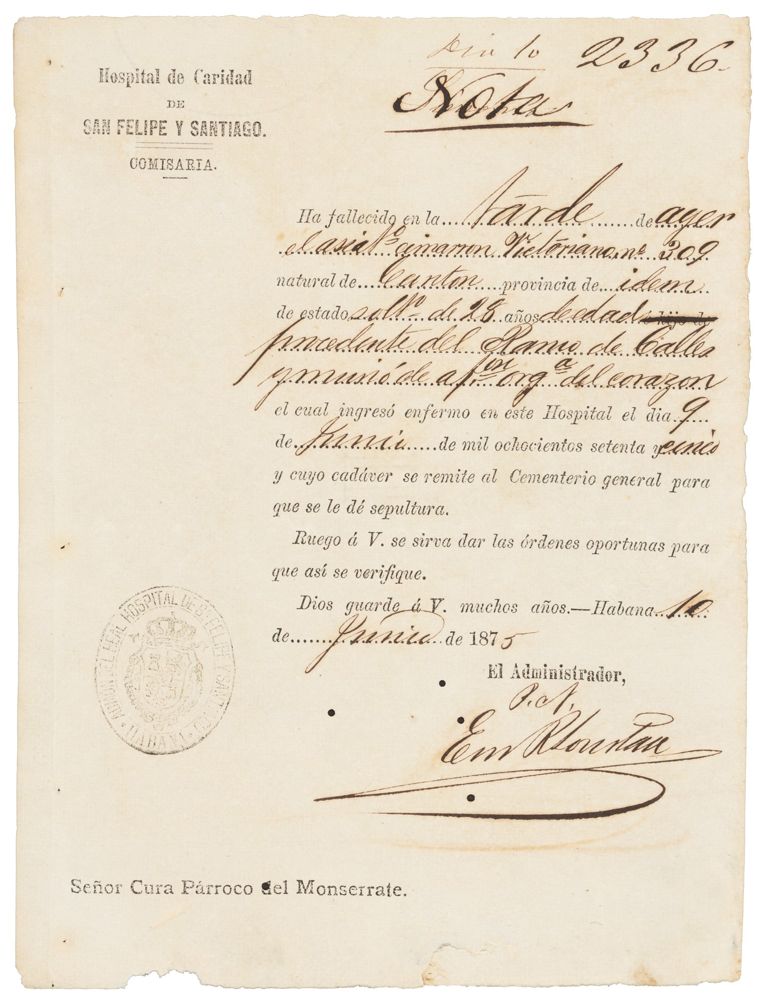 Rebel Chinese slave dies in Cuban hospital (1 of 1)