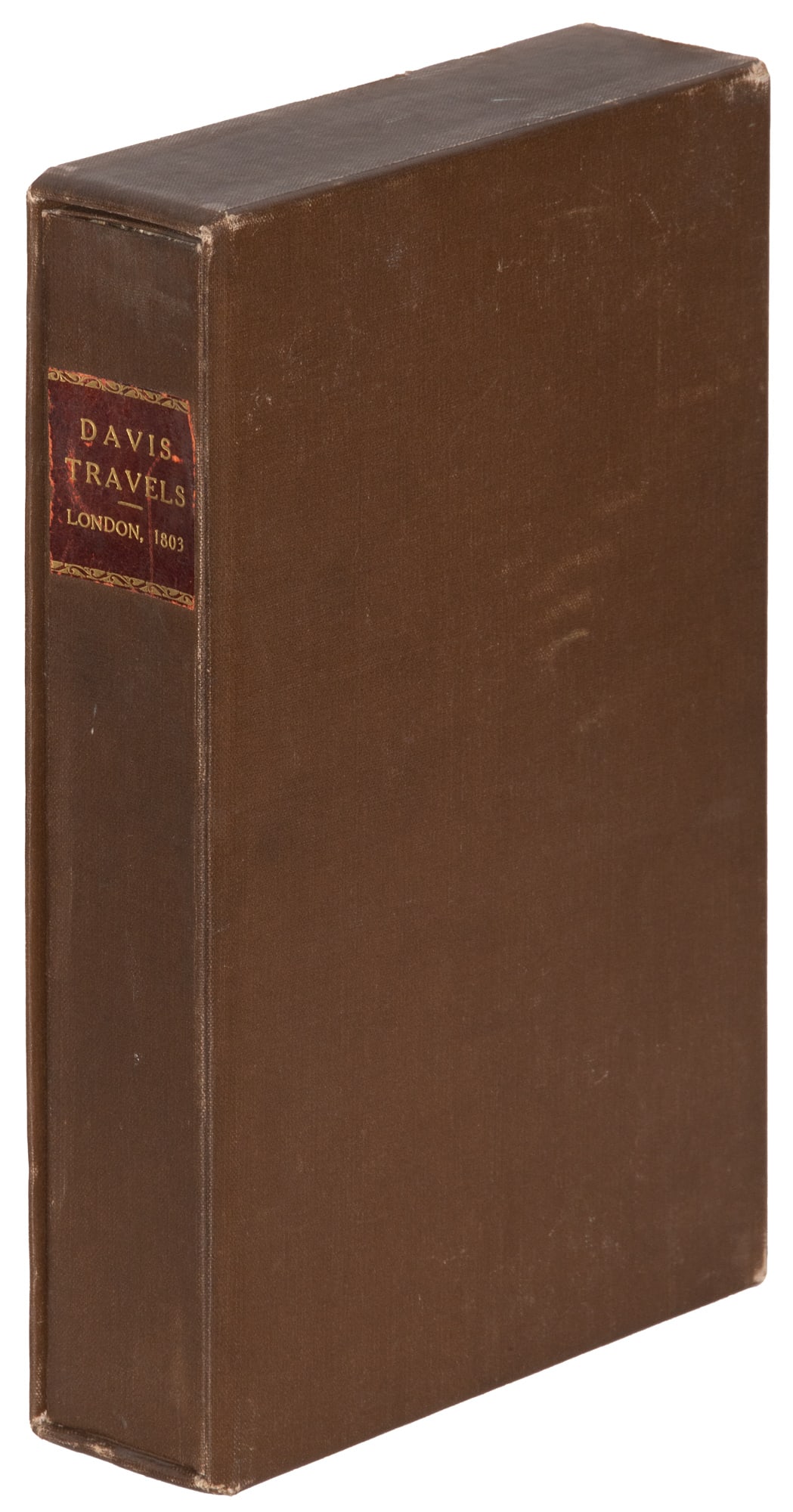 John Davis Travels in the United States 1803: Heading: Author: Davis, John Title: Travels of Four Years and a Half in the United States of America; During 1798, 1799, 1800, 1801, and 1802 Place Published: London Publisher:T. Ostell, et al.